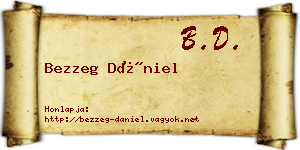 Bezzeg Dániel névjegykártya
