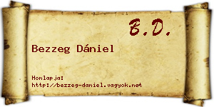 Bezzeg Dániel névjegykártya