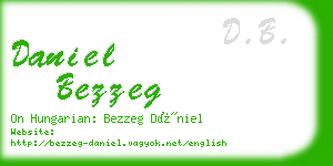 daniel bezzeg business card